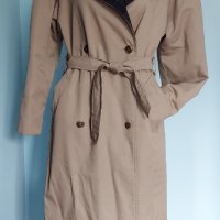 Двуредно Винтидж дънково палто с вълнен хастар "Herluf design", снимка 3 - Палта, манта - 15851258