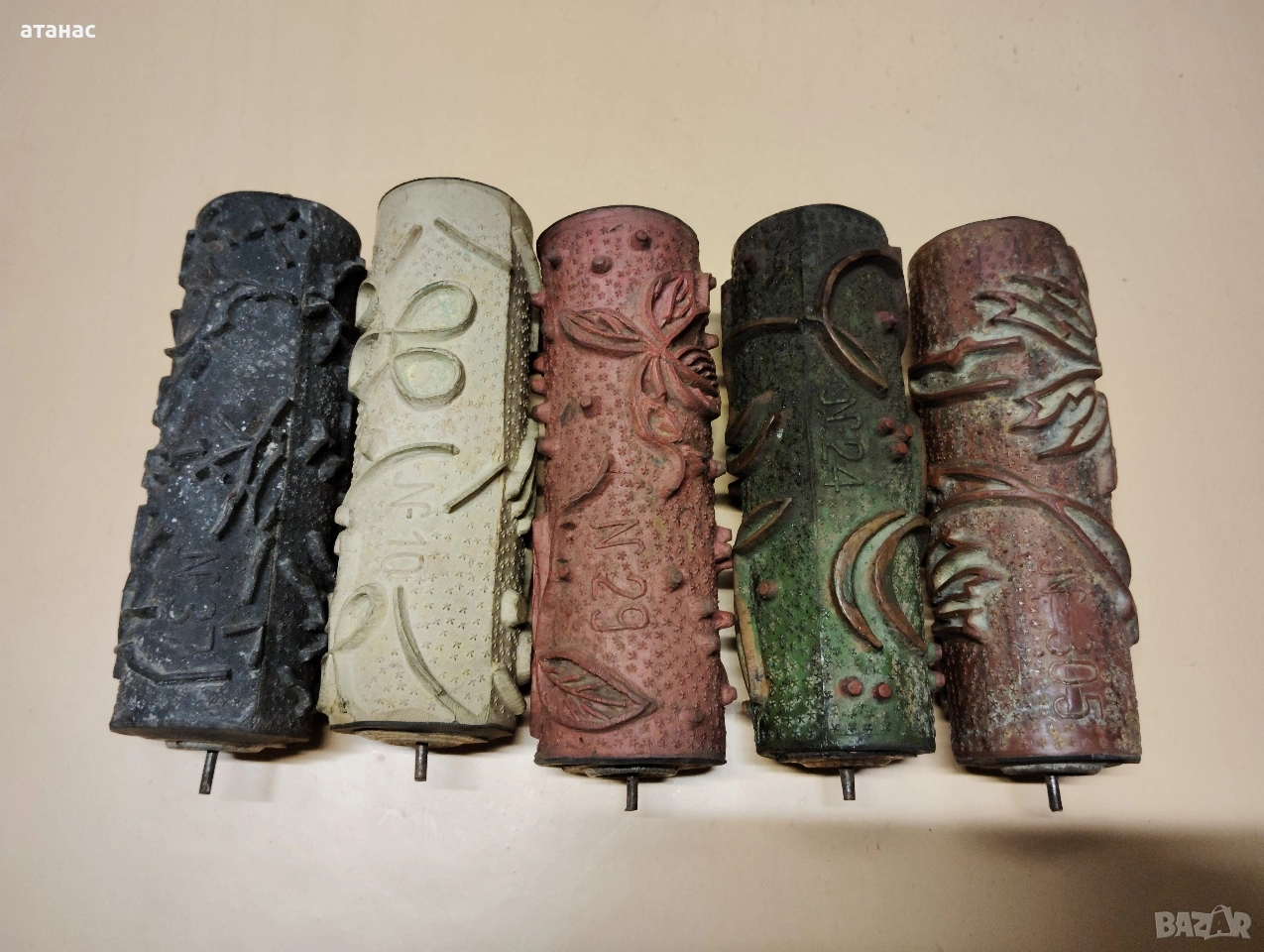 Стари валяци за шарки , снимка 1