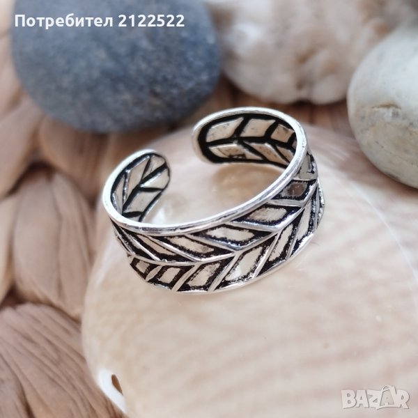 Сребърни пръстени за крак, снимка 1