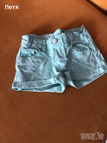 H&M Резидави дънкови къси панталони за момиче, снимка 1