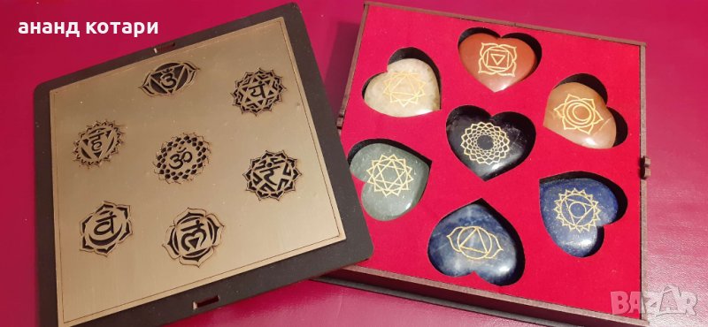 Комплект чакра камъни, снимка 1