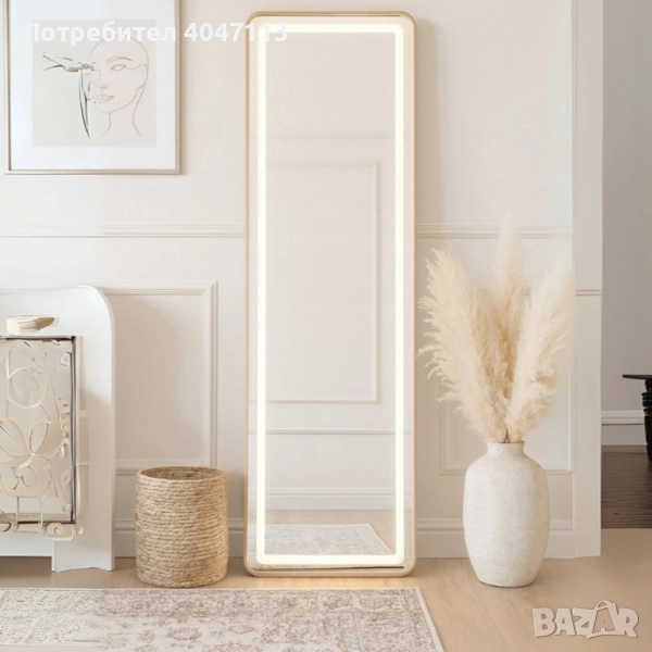 Луксозно огледало с LED рамка, снимка 1