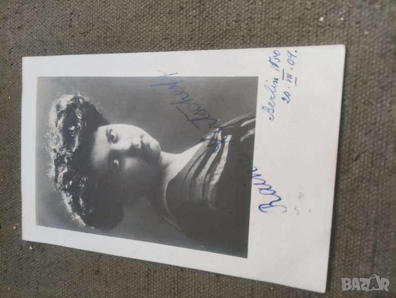 Автограф Райна Кирчева Берлин 1909, снимка 1