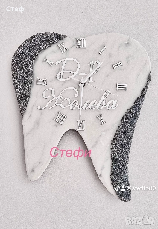 Часовници с епоксидна смола и кристали!, снимка 1