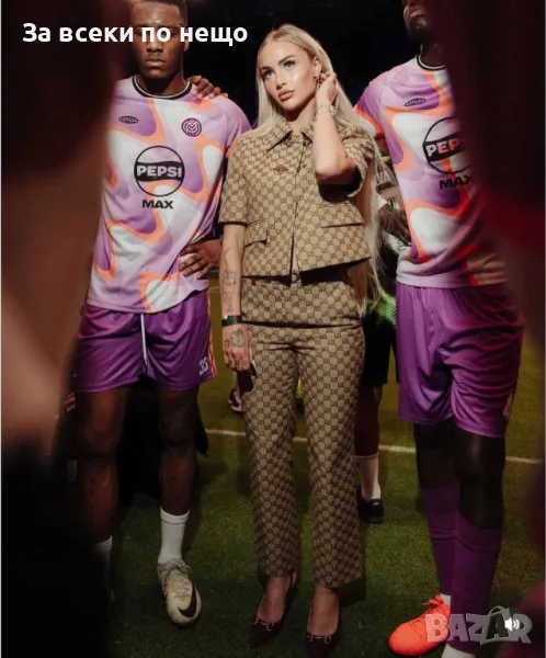 Gucci Дамски Бежов Луксозен Сет От Две Части Гучи Код A592, снимка 1