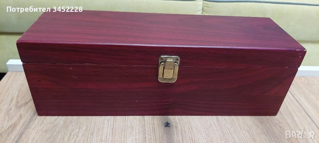 кутия дървена за вино за ценители , снимка 1