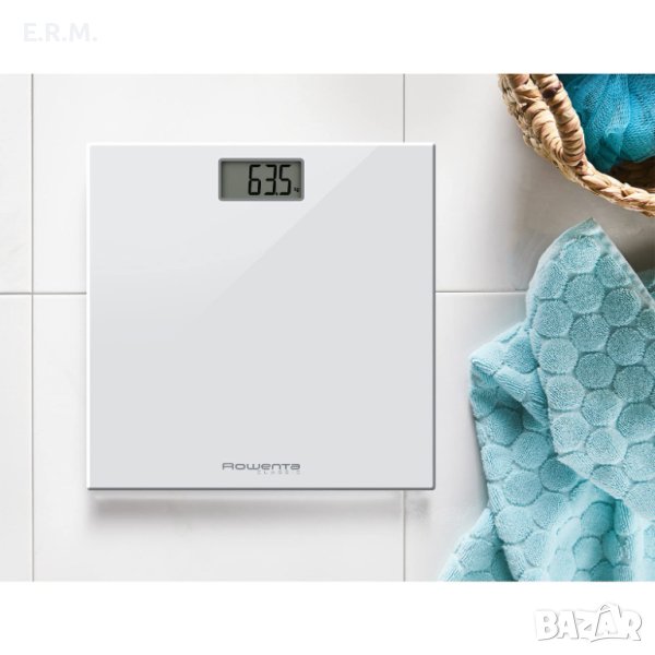 Цифров кантар за баня Rowenta Classic BS1131 с компактен LCD дисплей - Капацитет 160 кг , снимка 1