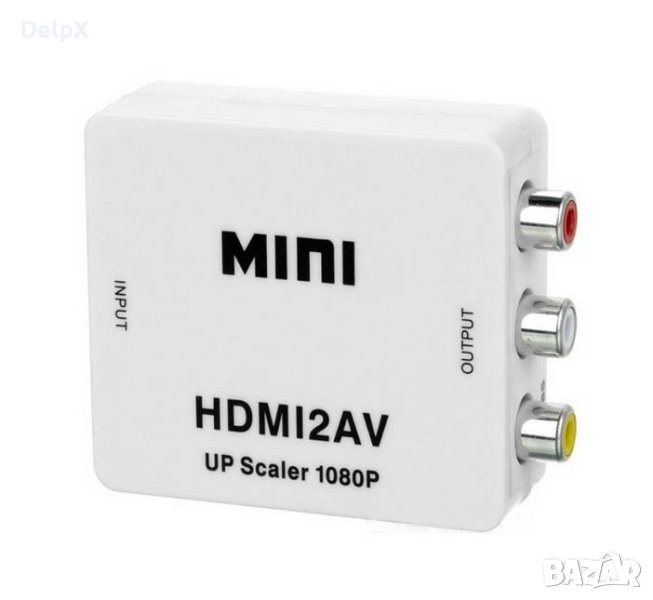 Конвертор, преобразувател вход HDMI(ж) изход 3xRCA(ж), снимка 1