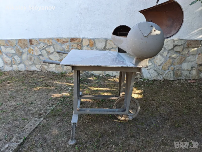 Барбекю: Скара + маса + колело. Подвижно, снимка 1