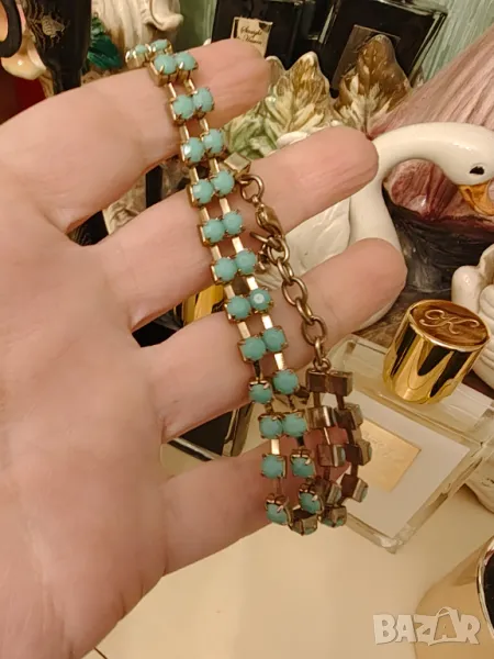 Нежна гривна с ларимар разпродажба, снимка 1