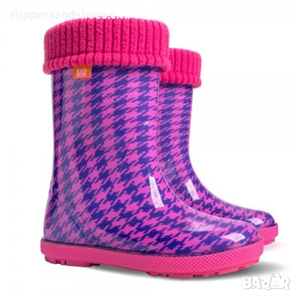 Детски гумени ботуши DEMAR розово пипи 20/35, снимка 1