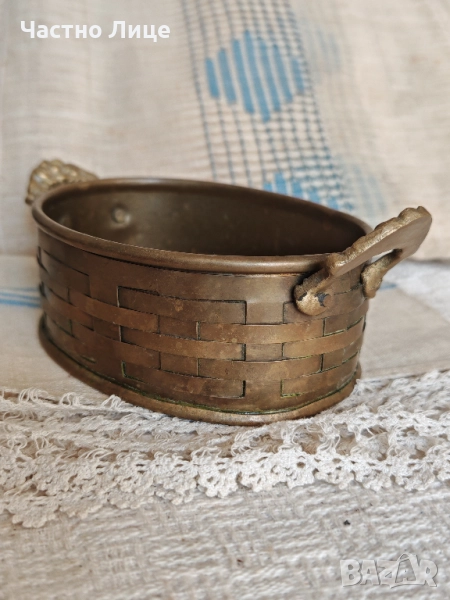 Старинен Бронзов Съд 1930те г, снимка 1