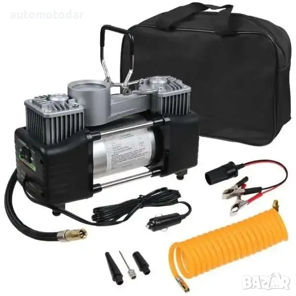 Компресор двубутален за въздух 12V, снимка 1