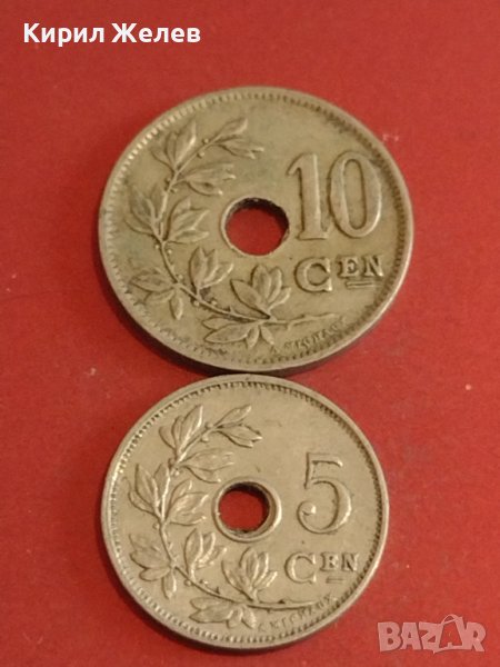 Две монети 5 сантима 1928г. / 10 сантима 1925г. Кралство Белгия за КОЛЕКЦИОНЕРИ 33664, снимка 1