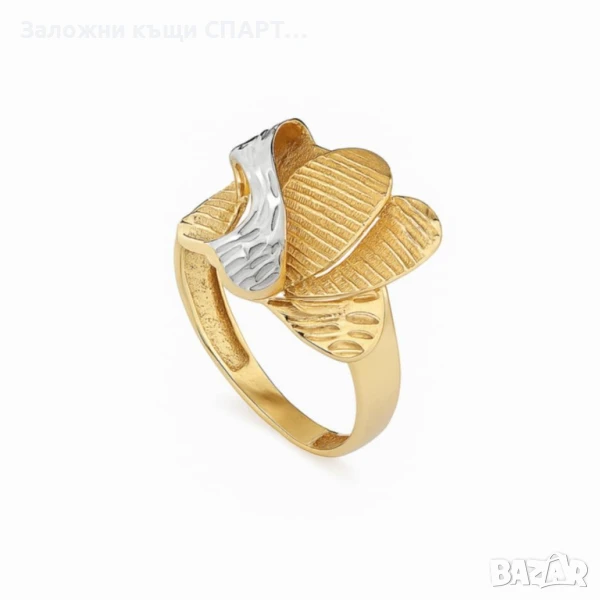 Златен пръстен  Грамаж: 2.94гр. , снимка 1