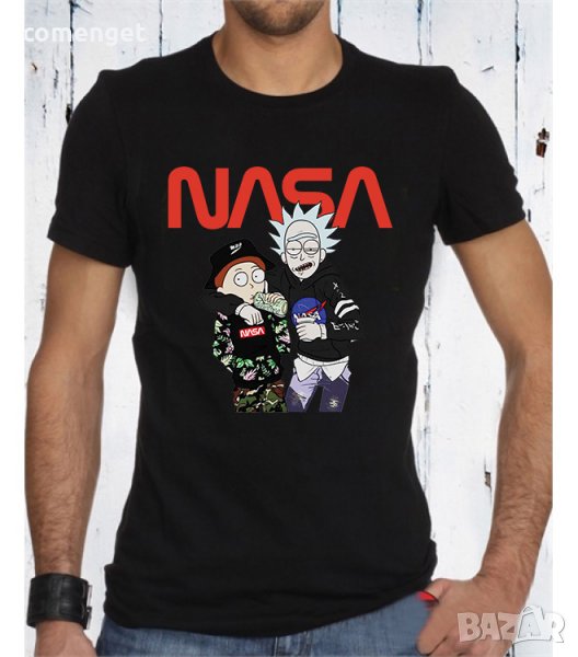 NEW! Мъжки и Детски тениски NASA RICK & MORTY / РИК и МОРТИ! Поръчай модел с ТВОЯ идея!, снимка 1