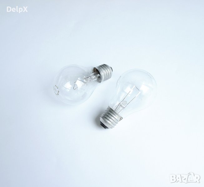 Лампа 42V нисковолтова прозрачна с цокъл E27 75W, снимка 1