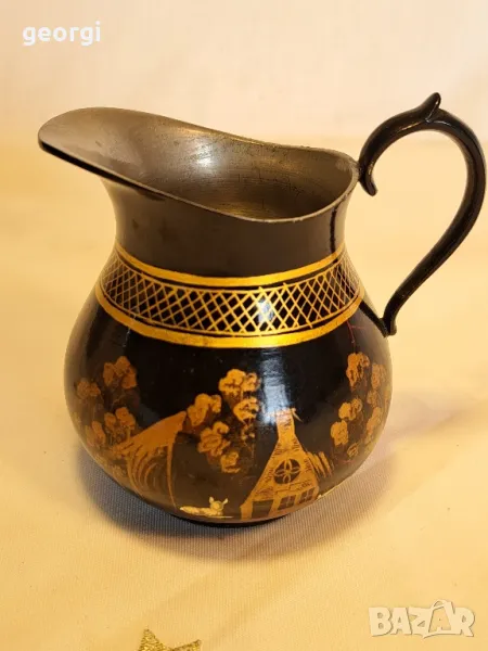 холандска изрисувана цинкова каничка 24/4, снимка 1