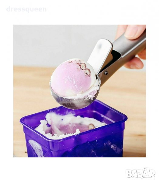 3038 Метална лъжица за сервиране на сладолед, снимка 1