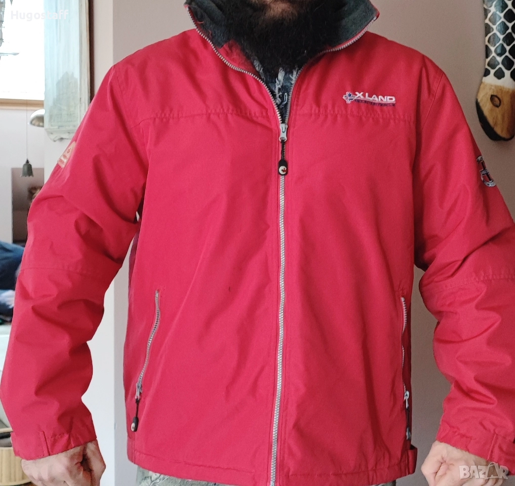 Мъжко топло Полярно Зимно Яке парка качулка XLand непромокаемо планински спасители Хл, снимка 1