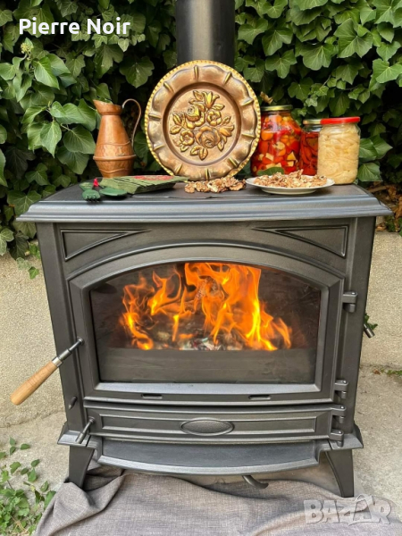 Белгийска чугунена печка / камина 13кW , снимка 1
