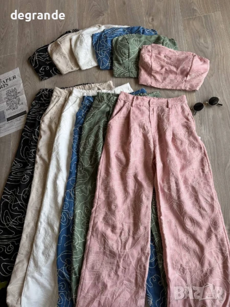  Дамски комплект Топ+Панталон, снимка 1