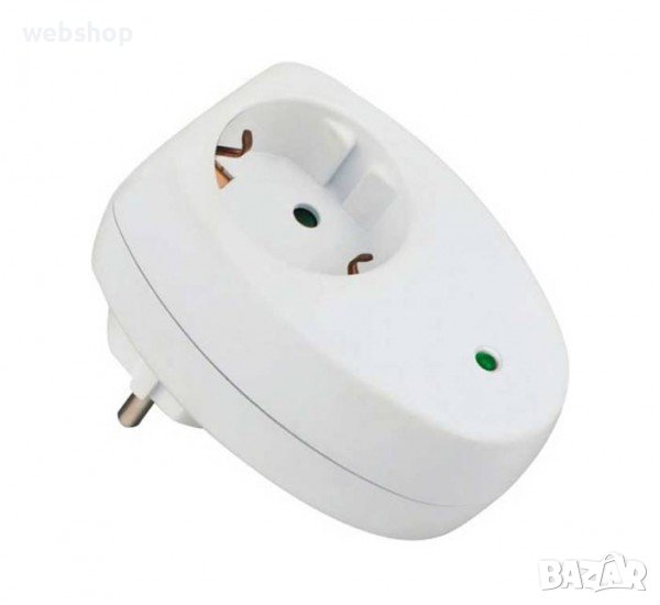 Разклонител за контакт 3230, шуко, със защита, без кабел, бял, 220V, 16A, 3680W, снимка 1