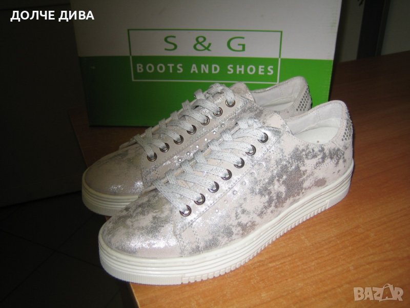 Дамски кецове м.195 ,,OSKAR,, естествена кожа, снимка 1