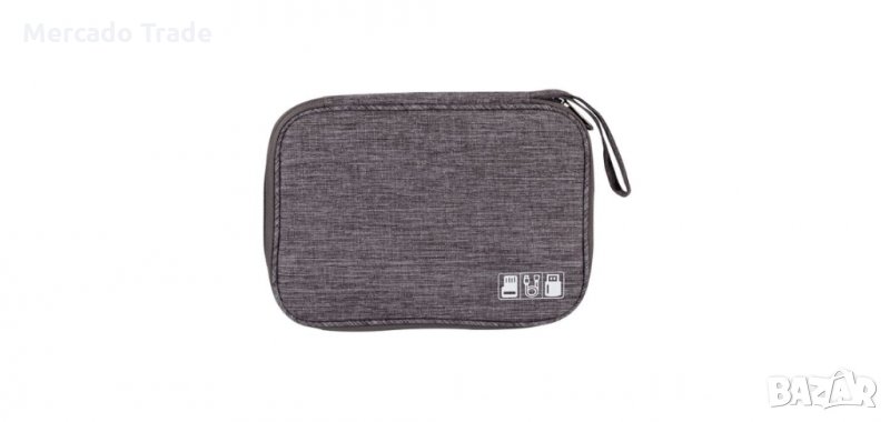 Органайзер за съхранение на кабели, Сив, малък, снимка 1