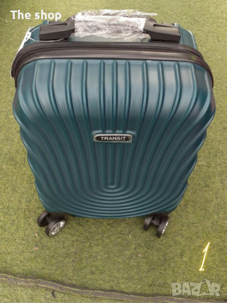 Стилен куфар с колелца за ръчен багаж с твърдо покритие 40/30/20 см, (001) - 10 цвята, снимка 1