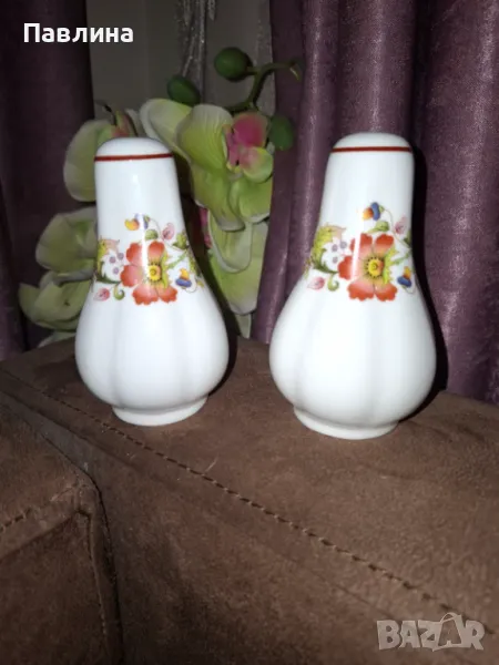 Комплект порцеланови английски солнички, снимка 1