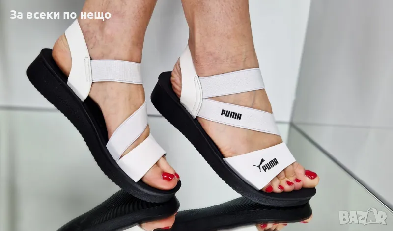 Puma Дамски Бели Сандали Пума Код P614, снимка 1