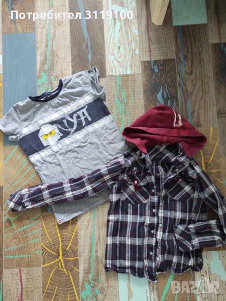 Лот - тениска и ризка за момченце, снимка 1