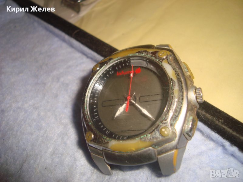 Lafuma 100M Fond Acier СТАР РЯДЪК КОЛЕКЦИОНЕРСКИ КВАРЦОВ МАРКОВ ЧАСОВНИК 30674, снимка 1