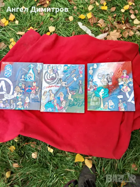 Маслена картина платно Триптих , снимка 1