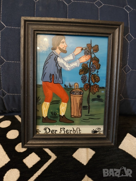 Картина найвизъм върху стъкло., снимка 1