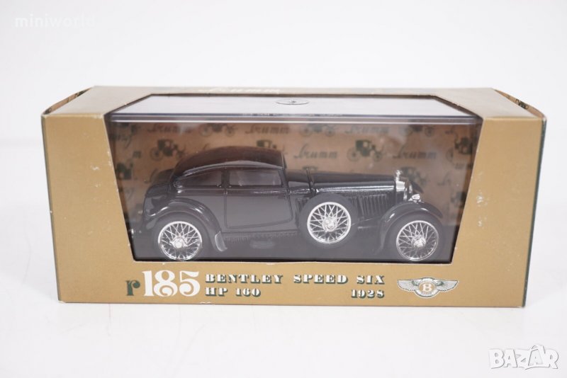 Bentley Speed Six HP 160 1928 - мащаб 1:43 на Brumm моделът е нов в PVC дисплей-кейс, снимка 1