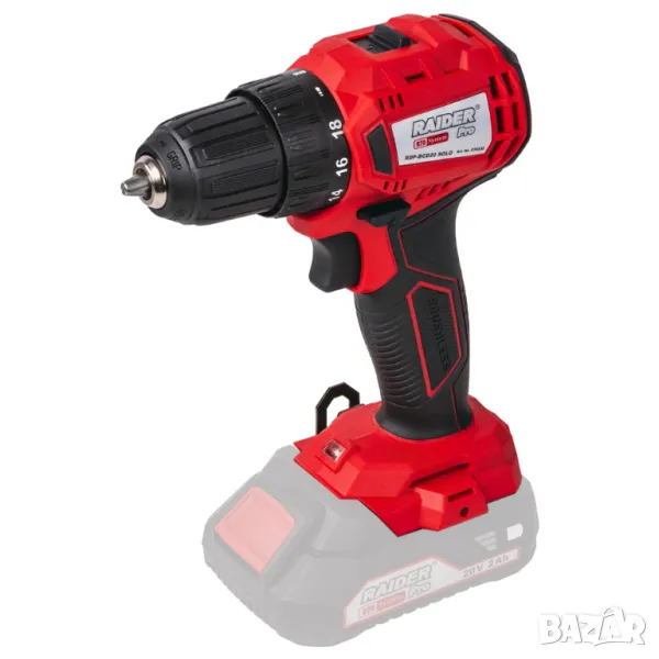 RAIDER R20 Бормашина безчеткова 2-ск. 10mm 35Nm Solo RDP-BCD20, снимка 1