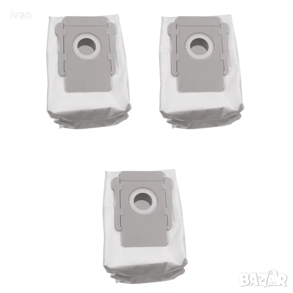 Комплект от 5 торби за прах за прахосмукачка робот, съвместима с iRobot Roomba S9 i7 i7+ E5 E6 E7, снимка 1