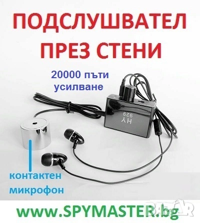 Много МОЩЕН ПОДСЛУШВАТЕЛ за Под и Стени, снимка 1