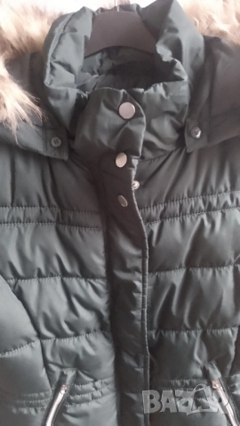 зимно зелено яке , снимка 15 - Якета - 52590282