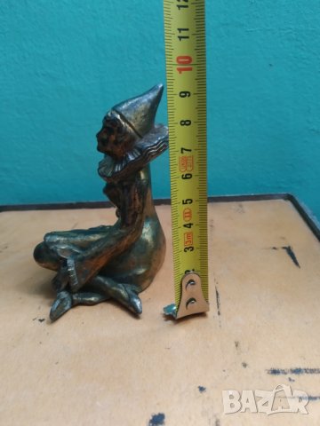 метална статуетка -клоун,арлекин, снимка 2 - Други ценни предмети - 38359334