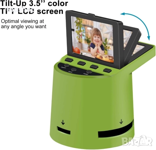 Нов, WIFI скенер за диапозитиви и негативи  с 3,5-инчов LCD дисплей и проложение за андроид и айфон, снимка 6 - Друга електроника - 52807203