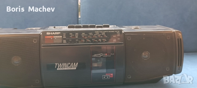 Рядък двукасетъчен касетофон Sharp!