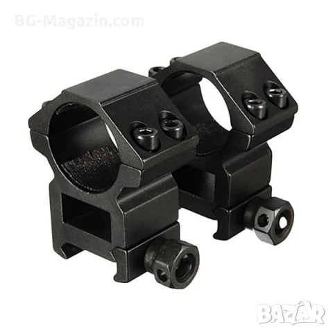 Комплект от две стойки R10 монтаж на оптика фенер бързомер прицел върху оръжие ловна пушка въздушна, снимка 5 - Оборудване и аксесоари за оръжия - 51091738