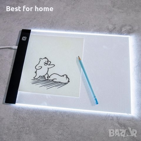 Coolzon LED светлинна дъска за копиране, A4 Осветителна кутия за очертаване, снимка 9 - Други - 42822431
