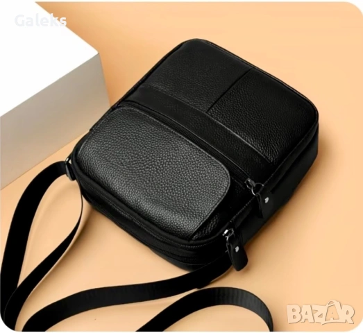 Мъжка елегантна и функционална дисплей чантичка /Премиум естествена кожа!, снимка 4 - Чанти - 53938347