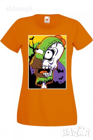 Дамска тениска The Simpsons Homer Simpson 02,Halloween,Хелоуин,Празник,Забавление,Изненада,Обичаи,, снимка 8 - Тениски - 38154194