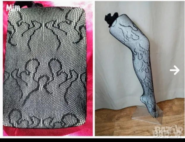 L/XL Черни чорапогащници на различни фигури , снимка 5 - Бельо - 47658043