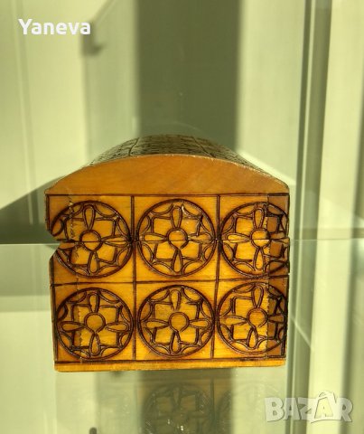 Стара , дървена кутия за бижута от СОЦА., снимка 6 - Други - 42027251